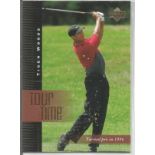 Tiger Woods 2001 Upper Deck #176 Tour Time Tiger Woods Rookie Card. Good Condition. All autographs