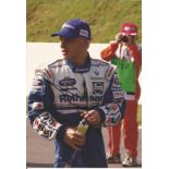 Motor Racing Jacques Villeneuve signed 12x8 colour photo pictured during his time with Williams in