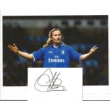 Football Emmanuel Petit signature piece includes signed 5x3 white card and a 10x8 colour photo