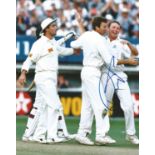 Cricket Robert Croft signed 10x8 colour photo pictured while playing for England in the 1996 One Day