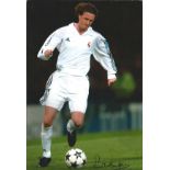 Football Steve McManaman signed 12x8 colour photo pictured in action during his time with Real