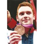 Olympics Daniel Purvis signed 6x4 colour photo of the bronze medallist in the Mens Team Gymnastics