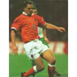 Football Ronald De Boer signed 10x8 colour magazine photo pictured playing for Holland. Good