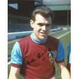 John Connelly signed 10x8 colour photo pictured while he was with Burnley FC. Good Condition. All