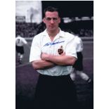 NAT LOFTHOUSE 1954: Autographed 16 x 12 photo, depicting Bolton Wanderers centre-forward NAT
