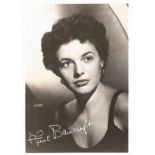 Anne Bancroft signed 7x5 black and white photo. Good Condition. All autographs are genuine hand