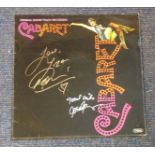 Liza Minnelli and Joel Grey signed Original Sound Track recrording Cabaret record sleeve 33rpm vinyl