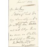 Edward Landseer ALS. Victorian painter. Good Condition. All autographs are genuine hand signed and