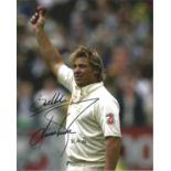 Shane Warne Signed Australia Cricket 8x10 Photo. Good Condition. All autographs are genuine hand