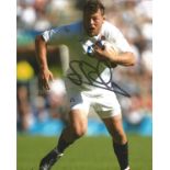 Steve Thompson Signed England Rugby 8x10 Photo. Good Condition. All autographs are genuine hand