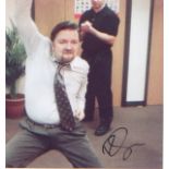 Ricky Gervais - The Office signed 8 x 8 inch photo from Ricky's finest hour. Good Condition. All