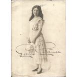 Gertie Gitana (1887-1957) Musical Artist Signed Vintage Photo. Good Condition. All autographs are