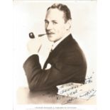 Charles Ruggles signed 10x8 vintage photo. Dedicated. Good Condition. All autographs are genuine