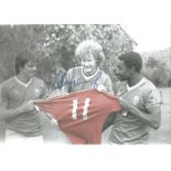 Ashley Grimes 1983, Football Autographed 12 X 8 Photo, A Superb Image Depicting Man United's Alan