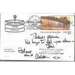 Bill Clinton signed FDC America The Beautiful USA 15 pm Happy Birthday IDAMO Station JUly3 1990