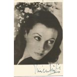 Vivien Leigh signed 5x3 vintage photo. 5 November 1913 - 8 July 1967; born Vivian Mary Hartley and