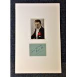 Richard Dix signature piece mounted below vintage photo. Approx overall size 17x11. Good