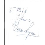 Vera Lynn signed album page. Dedicated. Good Condition. All autographs are genuine hand signed and