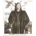 Bette Davis signed 10x8 black and white photo. Good Condition. All autographs are genuine hand
