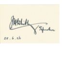 John Henry Whitley PC signed white card dated 1926, often known as J. H. Whitley, was a British