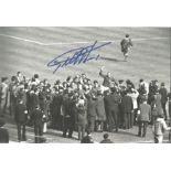Geoff Hurst 1966, Football Autographed 12 X 8 Photo, A Superb Image Depicting England Captain