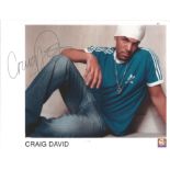 Craig David signed 7x5 colour photo. Good Condition. All autographs are genuine hand signed and come