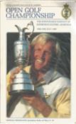 Golf Multiple signed 1987 Open Championship programme booklet. Has 100+ autographs including 33