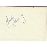 Jack Benny signed album page. Good Condition. All autographs are genuine hand signed and come with a