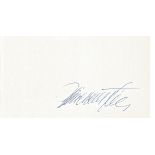 Simon Wiesenthal signed 6x4 white card. Good Condition. All autographs are genuine hand signed and