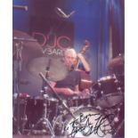 Rolling Stones - Charlie Watts signed 10 x 8 inch photo of the legendary drummer in action. Good