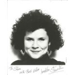 Imelda Staunton signed 10x8 black and white photo. Dedicated. Good Condition. All autographs are
