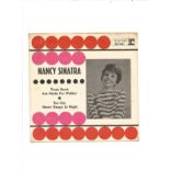Nancy Sinatra signed 45rpm record sleeve These Boots are Made For Walkin record not included also