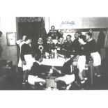 Jack Crompton 1948, Football Autographed 12 X 8 Photo, A Superb Image Depicting Man United Players