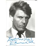 Edward Fox signed 6 x 4 inch b/w photo. Good Condition. All autographs are genuine hand signed and