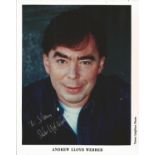 Andrew Lloyd Webber Composer Signed Vintage 8x10 Promo Photo. Good Condition. All autographs are