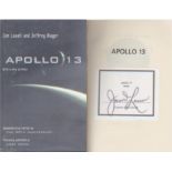 Apollo 13 - James Lovell. Hardback copy of Lovell's autobiography, 'Apollo 13'. Slight bleed on