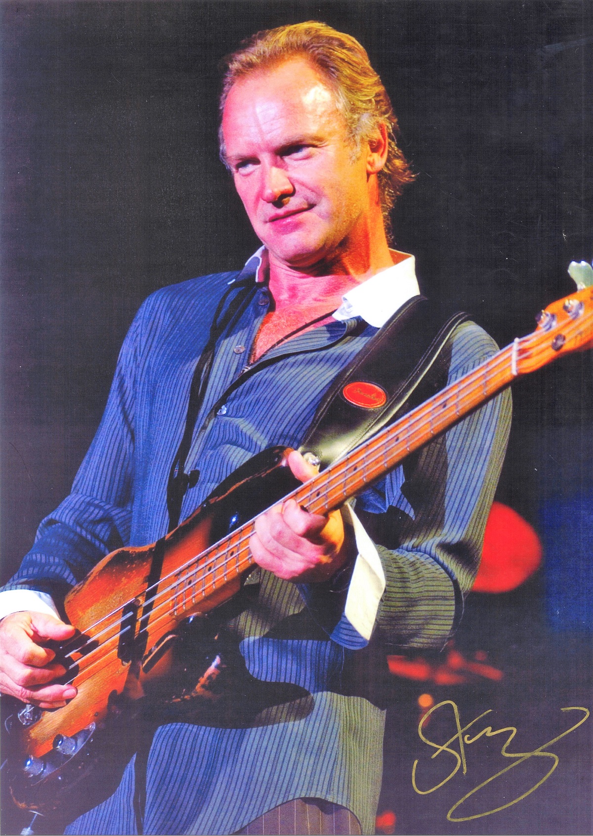 Sting signed 17x12 colour photo. Gordon Matthew Thomas Sumner CBE born 2 October 1951, , known as