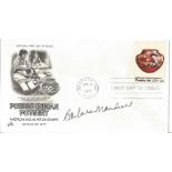 Barbara Mandrell signed FDC Pueblo Indian Pottery American Indian Art of Stamps Series of 1977 PM