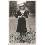 Ella Retford signed 6x4 black and white vintage photo. Elinor Maud Dawe née Flanagan, 2 July