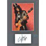 Slash 16x12 Genuine Authentic Signed Autograph Display. High Quality Professionally Mounted. Saul