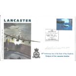 Dambuster Flt Lt George Alexander Chalmers DFC/DFM 617 Sqn signed FDC Lancaster 50th Anniversary