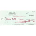 Glen Ford signed Bank of America cheque dated 12/21/72. Gwyllyn Samuel Newton Glenn Ford May 1, 1916