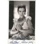 Svetlana Beriosova signed 6x4 black and white photo. LithuanianBritish prima ballerina who danced