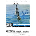 Jon Voight signed 16x12 Deliverance 16x12 colour movie promo photo. Jon Voight born December 29,