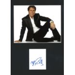 Cliff Richard 16x12 Genuine Authentic Signed Autograph Display. High Quality Professionally Mounted.