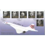 Concorde pilot Barbara Harmer signed Internetstamps official Women of Achievement FDC. She was the