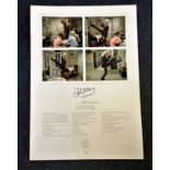 John Cleese signed The Germans Don't Mention the War A2 Lithograph limited edition 948/950. In the