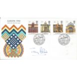 Tony Blair signed FDC Europa 1990 double PM Europa 1990 Edinburgh 6 March 1990. Good Condition.