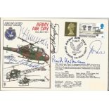 WW2 all-time top fighter ace Erich Hartmann KC signed Army Air Day cover. Also signed by Gerd