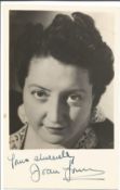 Joan Young signed 6x4 black and white vintage photo. Joan Young was born on February 1, 1900 in